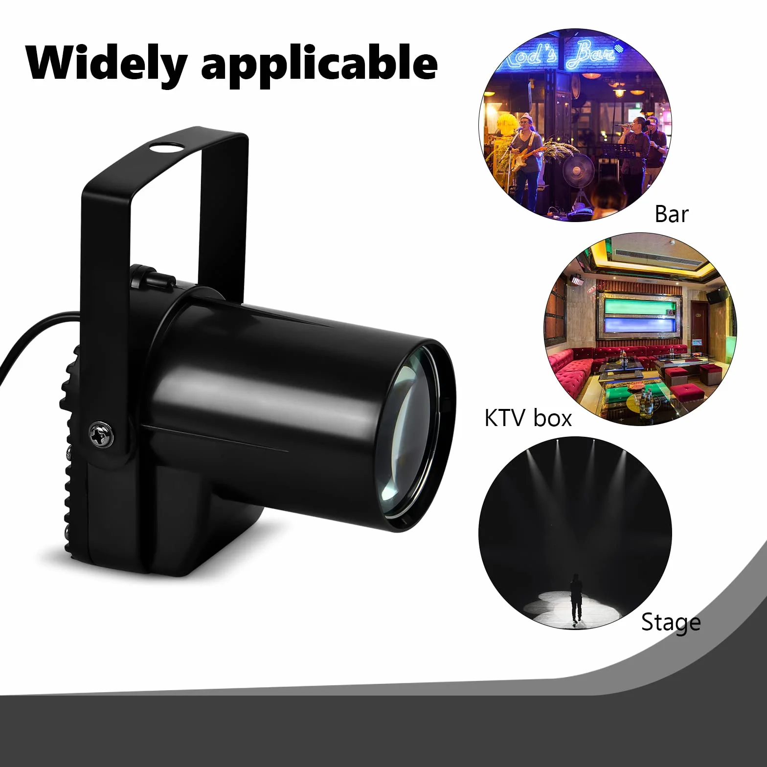 Jinlaili 5W LED Pin Spot Light do lustra, oświetlenie dyskotekowe, reflektory sceniczne LED