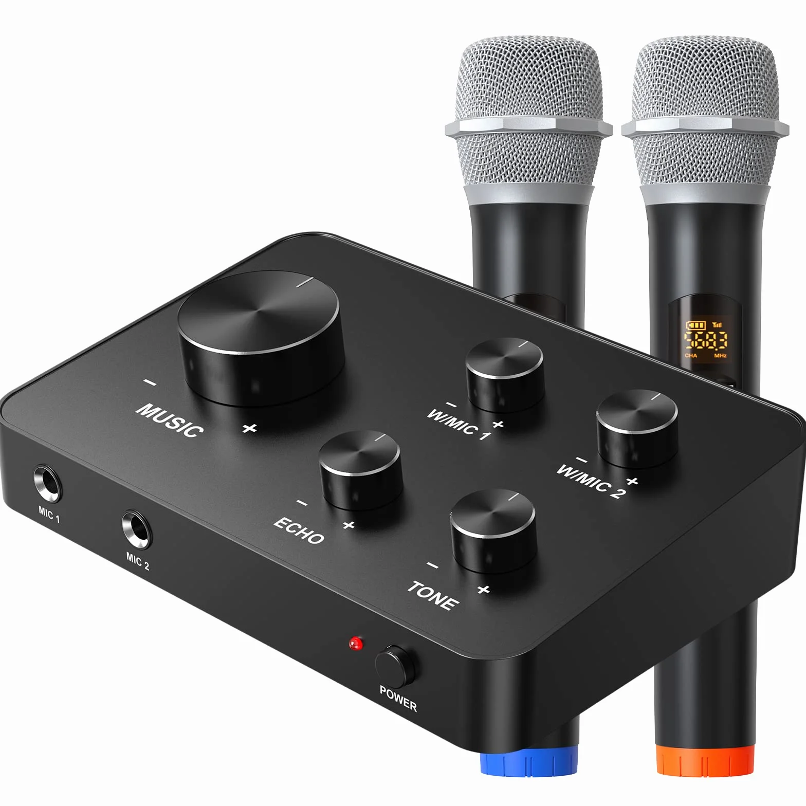 Rybozen Mini przenośny odtwarzacz karaoke, bezprzewodowy mikrofon do karaoke, odtwarzacz Bluetooth, odtwarzacz Mini Home KTV, kompatybilny z telefonami i smartfonami z systemem Android i innymi