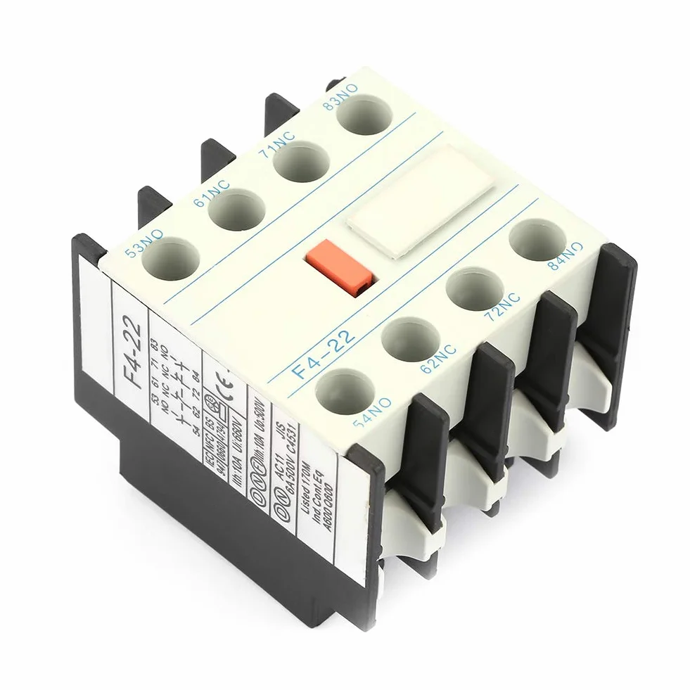 Stycznik AC LADN22 Schakelaar F4-22 z Blokiem Styków Biodrowych 2 NO 2 NC Pasujący do Sprzętu Elektrycznego