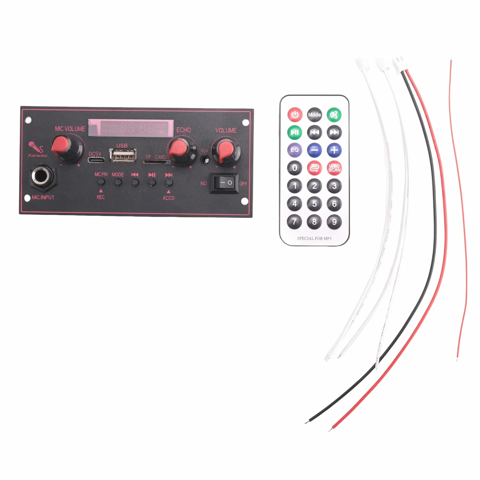 Płytka Wzmacniacza 2 X 10 w Bluetooth Płytka Dekodująca Mp3 Wózek Odtwarzacz Audio Samochodowy Moduł Bluetooth Akcesoria Zamienne B