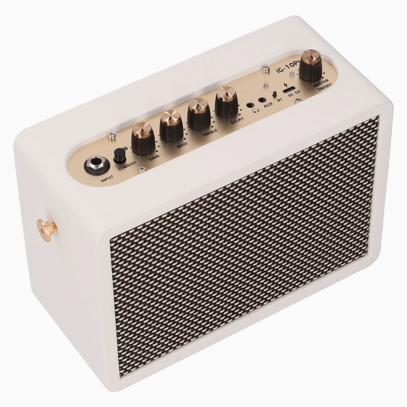 Mały Wzmacniacz Gitarowy, Przenośny Wzmacniacz 10W z Zniekształceniami i Pogłosem do Gitary Elektrycznej Home Studio Travel