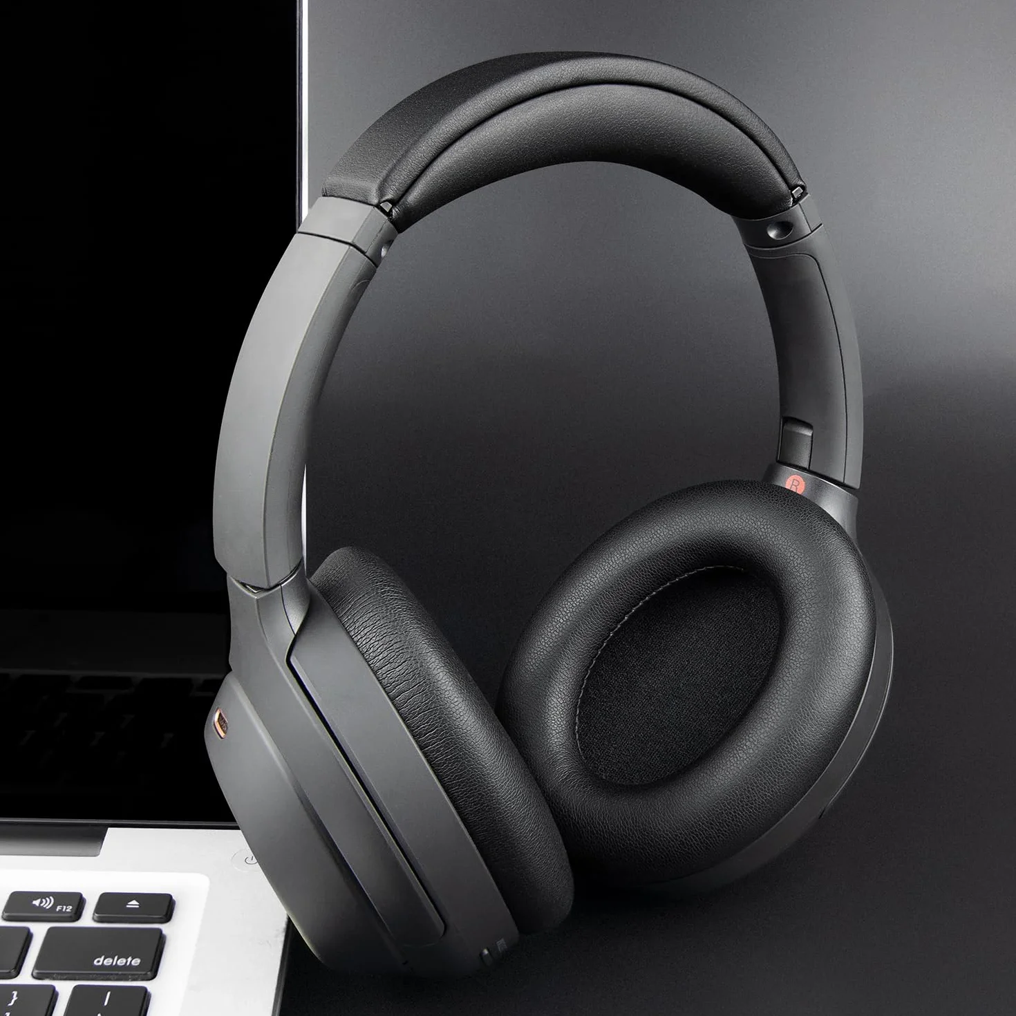 SOULWIT Poduszki nauszne + opaska na głowę, zestaw zamienny do Sony WH-1000XM4 (WH1000XM4) słuchawek nausznych, wymienna nakładka na pasek na głowę i część naprawcza nauszników