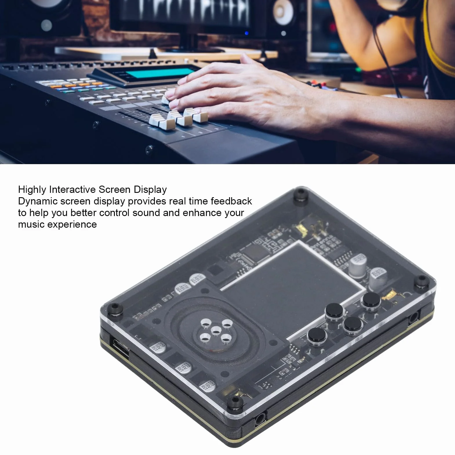 Interfejs Typu C Theremin Instrument, Mini Theremin 70 Tonów 20 Instrumentów Obudowa ABS Elektroniczny Instrument Muzyczny