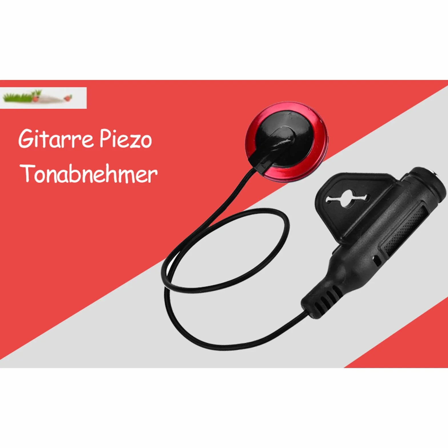 Generic Mikrofon Kontaktowy, Piezo Mikrofon Piezoelektryczny Piezo Picup lub Gitarowe Skrzypce Banjo Mandolin Ukulele