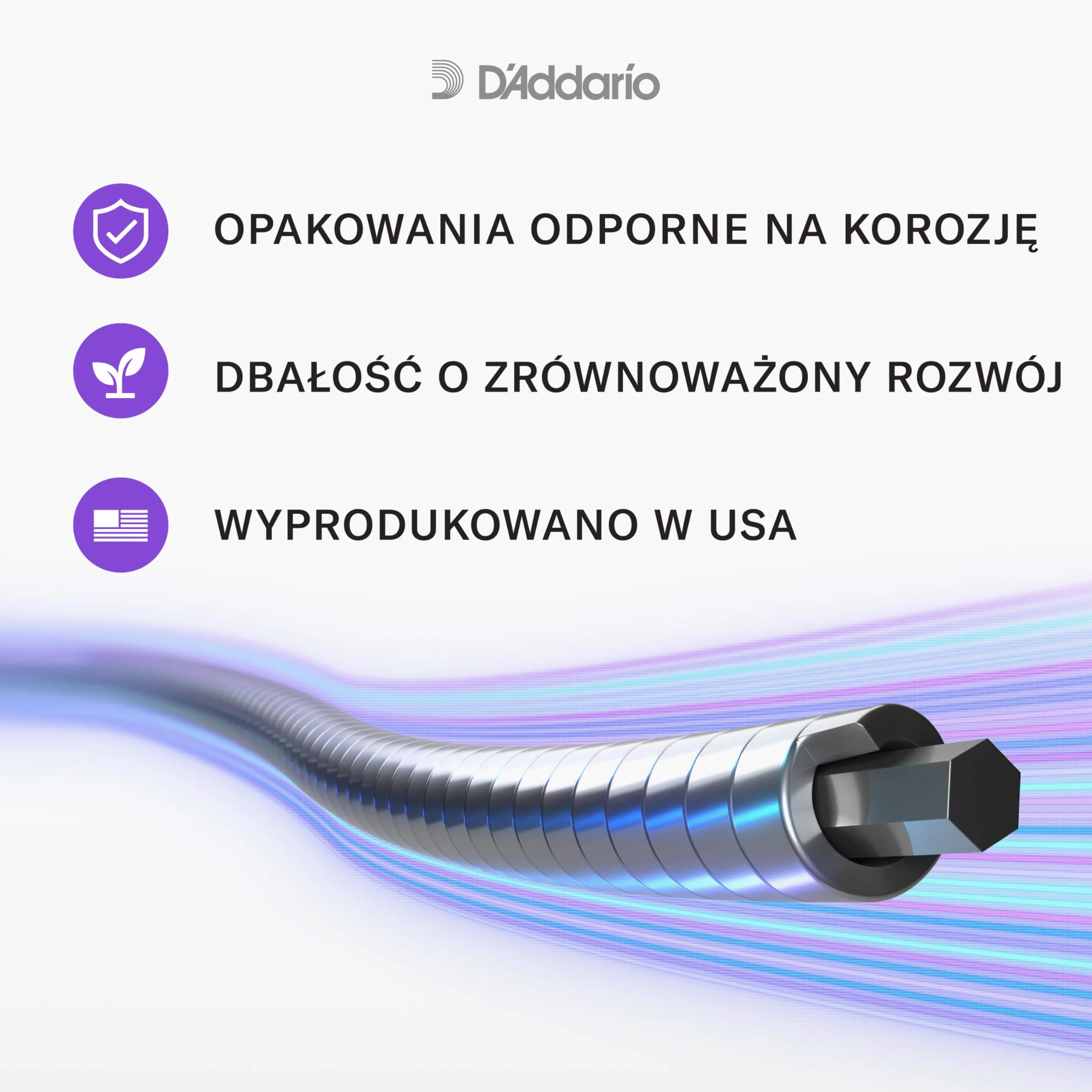 D'Addario E-Guitar Strings ECG24 11-50 Chromes Flatwound - Struna do gitary elektrycznej