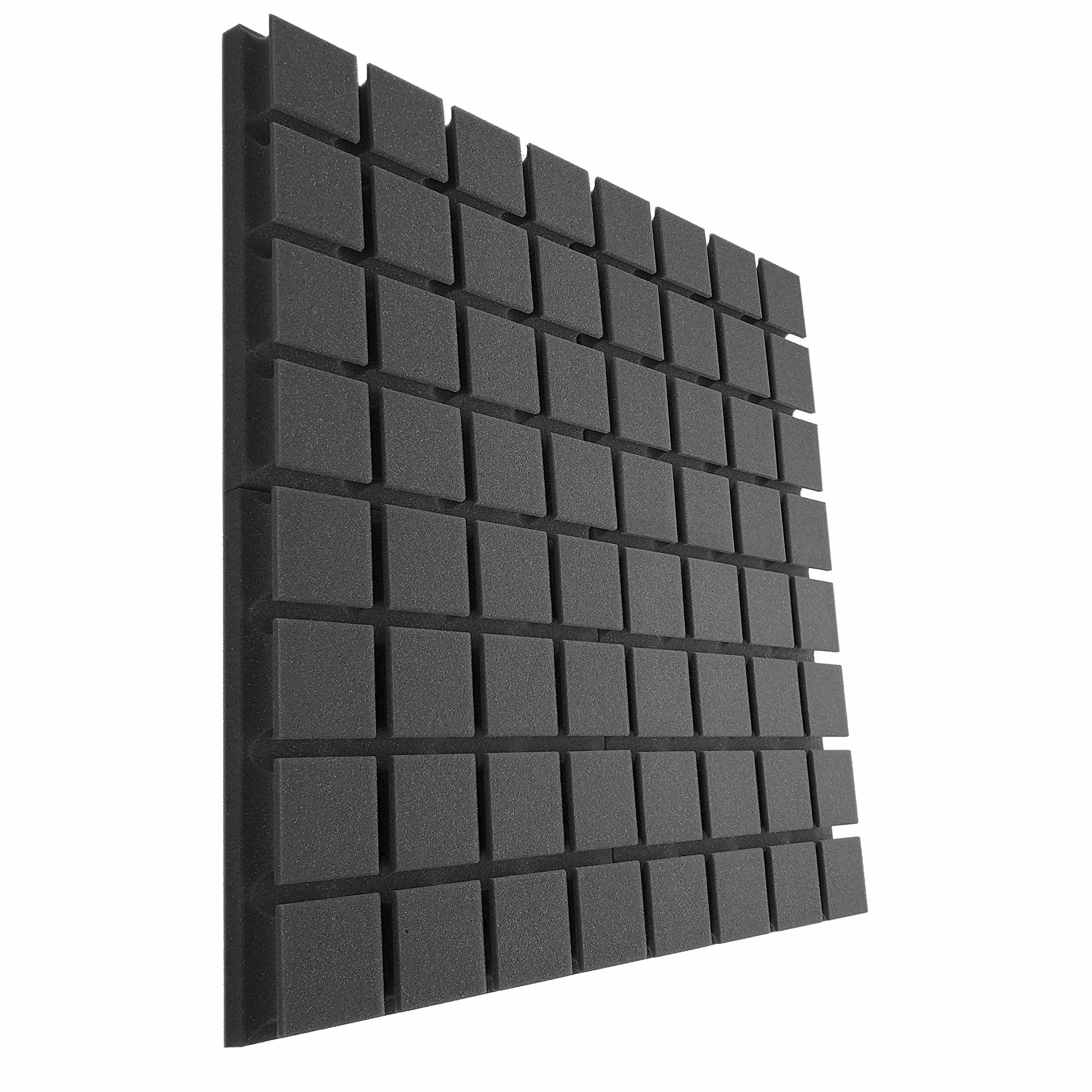 AcousPanel akustyczny Pro z niesprężonymi rezonatorami, 12 sztuk 30 x 30 x 5 cm, kolor szary antracyt
