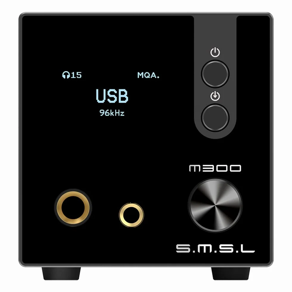 S.M.S.L M300SE HiFi wzmacniacz słuchawkowy, 2 szt. CS43131 MQA Audio DAC, USB/optyczne/współosiowe/wejście Bluetooth DSD MQA XMOS Balanced XLR wyjście THD+N 0.00013% z pilotem zdalnego sterowania