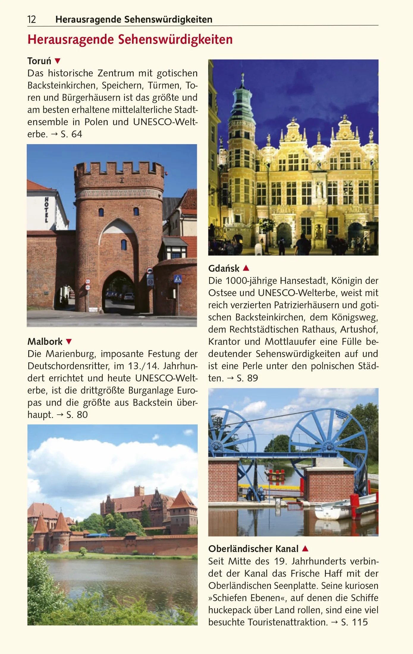 TRESCHER Reiseführer Masuren: Mit Marienburg, Danzig und Thorn