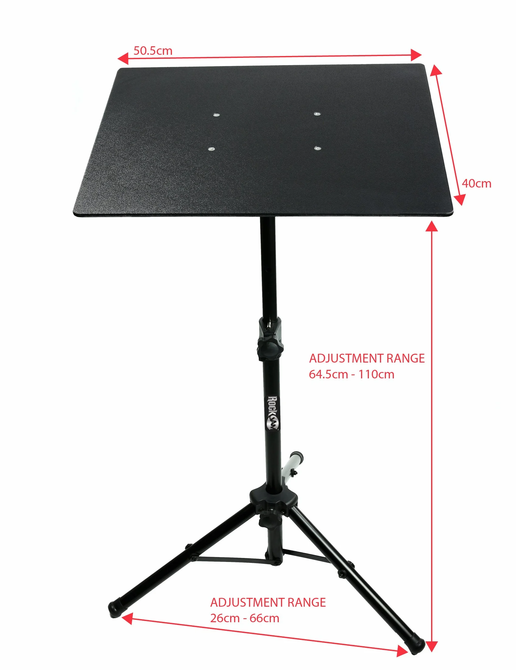 Rockjam RJLP3 Pulpit do Nut, Czarny, od 71 do 104 cm