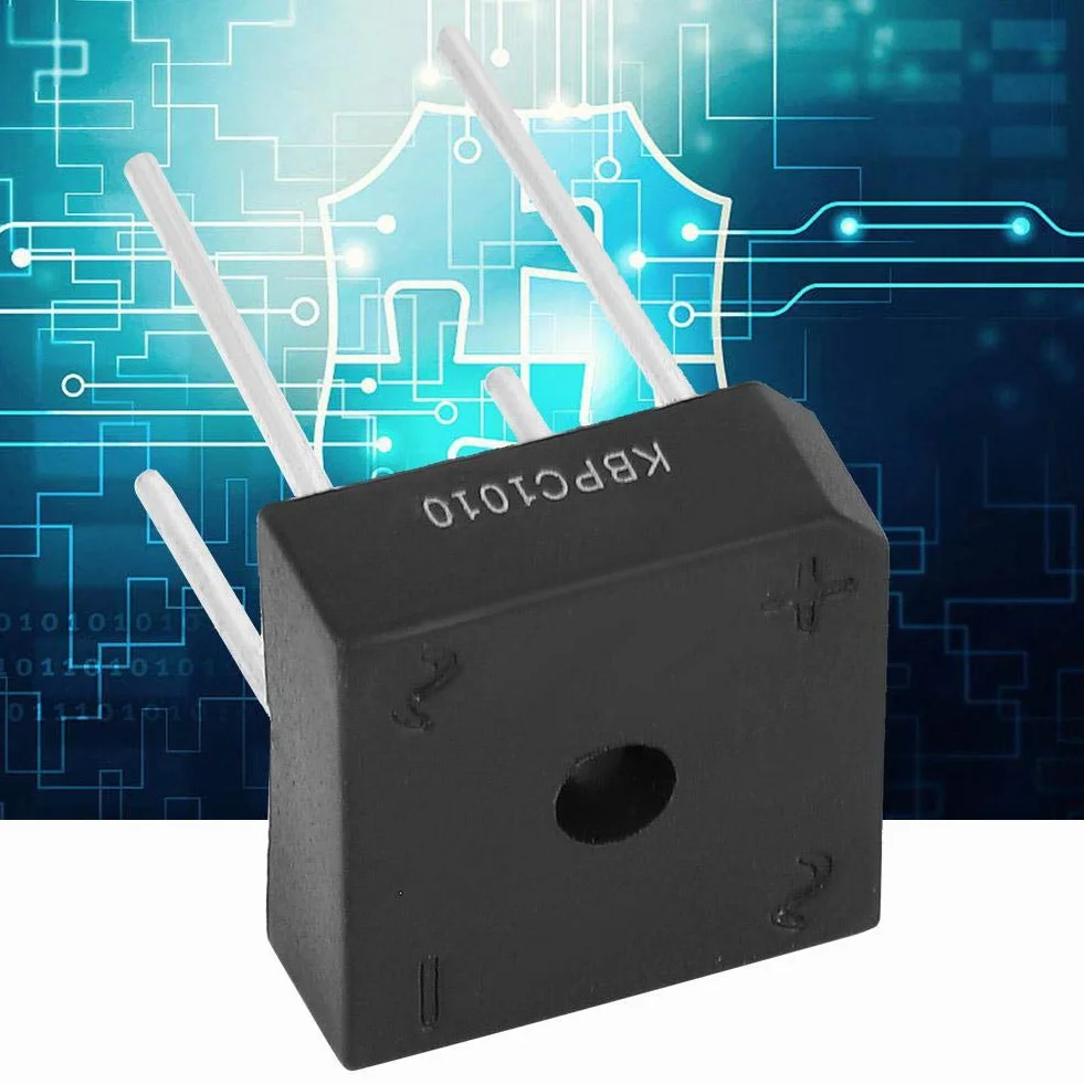 Kbpc-1010 Mostek Prostowniczy Mostek Ołowiu Dioda 10A 1000 V Mostek Diodowy Do Urządzeń Gospodarstwa Domowego Przemysłowy Obwód Elektroniczny (5 Sztuk)