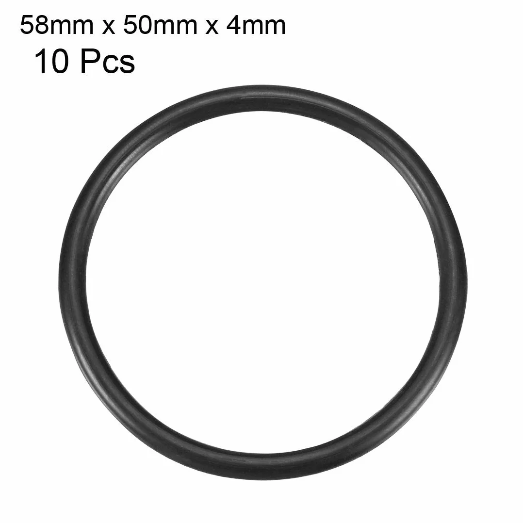 sourcingmap 10 szt. 58 mm x 50 mm x 4 mm mechaniczna gumowa uszczelka olejowa z pierścieniem uszczelniającym