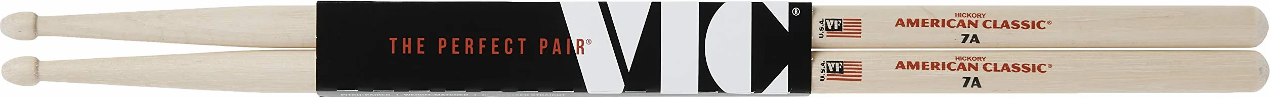 Vic FIrth - American Classic® pałeczki perkusyjne 7A - American Hickory - końcówka drewniana