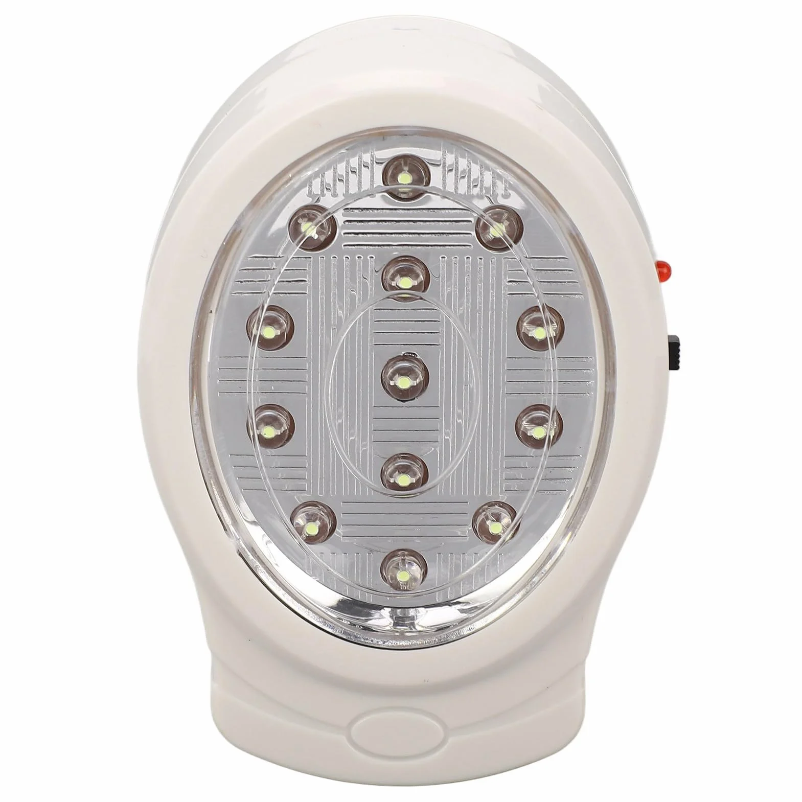 AC110‑240V Awaryjna LED ABS 2W Zimna Biel 2 Biegi Lampka Awarii Zasilania Możliwość ładowania Podłącz lampkę Awarii Zasilania (Wtyczka UE)