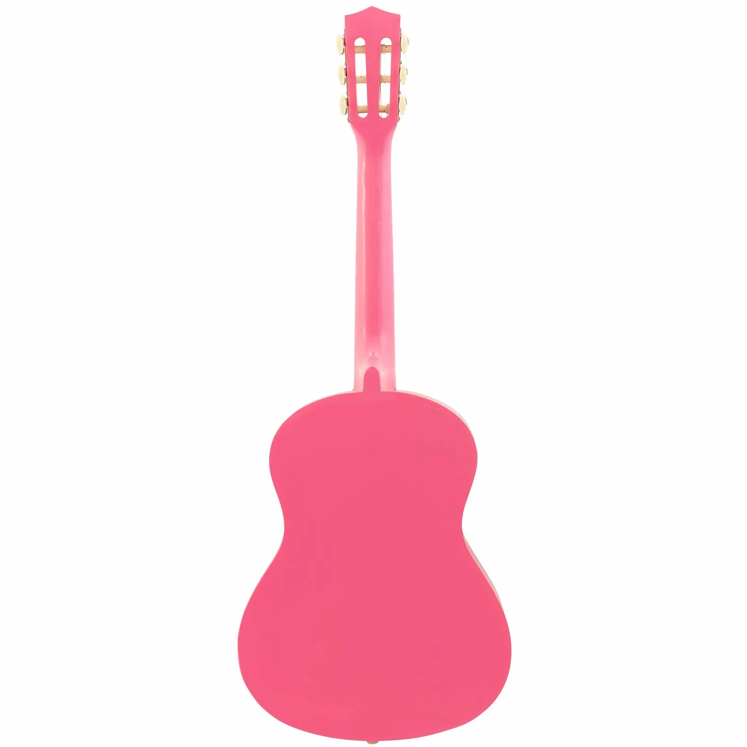 Mad About MA-CG03 Gitara Klasyczna, 3/4 Rozmiar Różowa - Kolorowa Hiszpańska z Torbą, Paskiem, Kostką i Zapasowymi Strunami