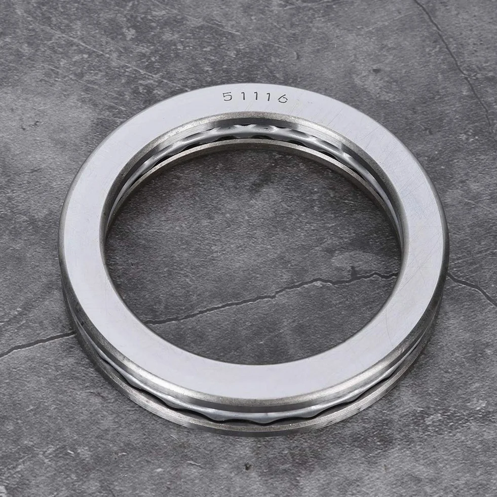 51116 Jednokierunkowe łożysko kulkowe wzdłużne, stalowe łożysko kulkowe osiowe 80 mm x 105 mm x 19 mm, łożysko obrotowe o dużej nośności, uszczelnienie 2RS/kształt przeciwpyłowy