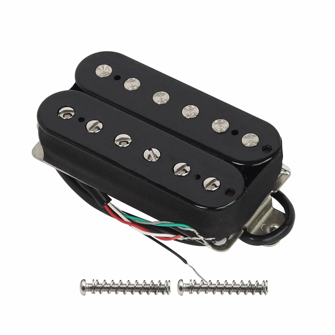 FLEOR Przetwornik do gitary elektrycznej Double Coil Humbucker przetworniki 52 mm Ceramic Bridge Pickup - czarny