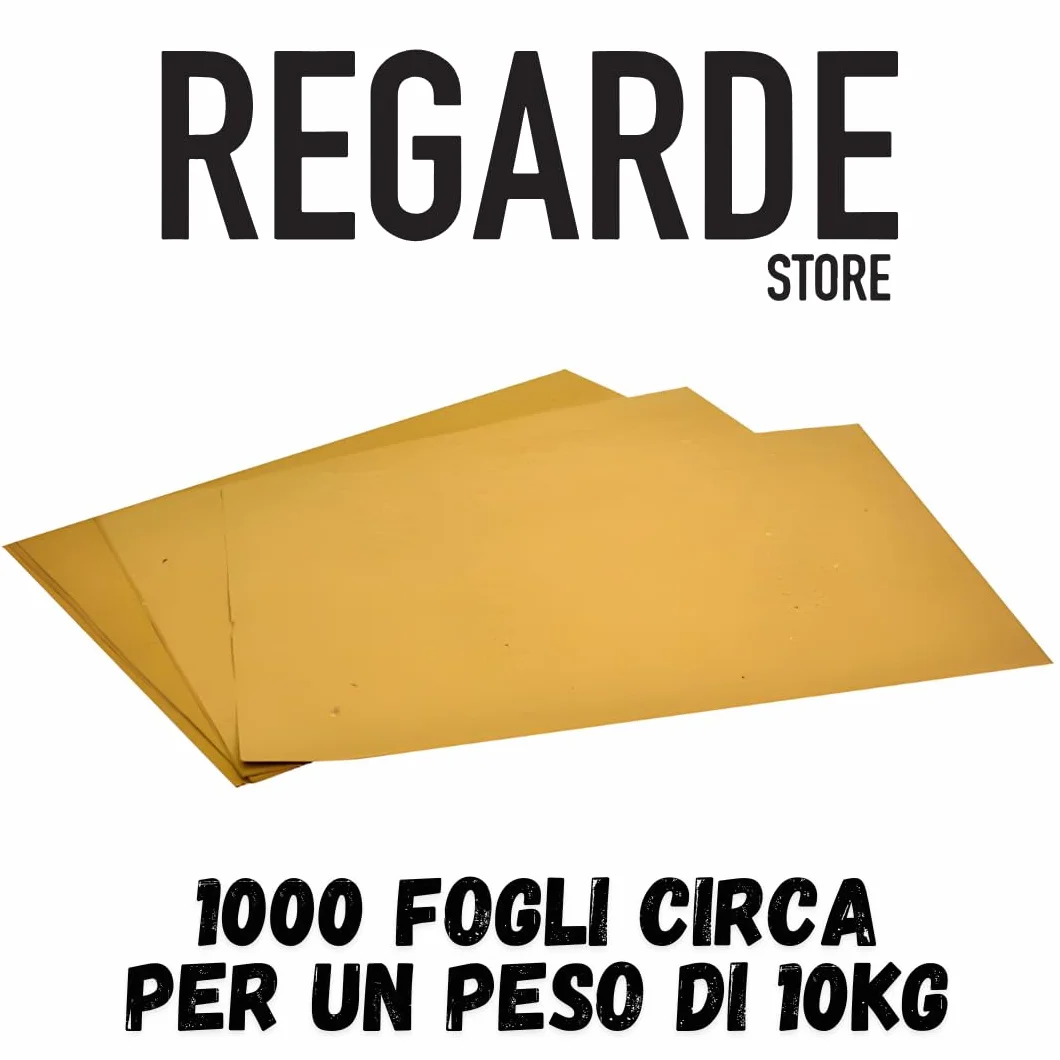 Regarde - 1000 jednorazowych podkładek papierowych 30 x 40 cm - papier słomkowy do żywności i smażenia, jednorazowe podkładki z folii, chłonne i trwałe, idealne do restauracji i dzieci łącznie 10 kg