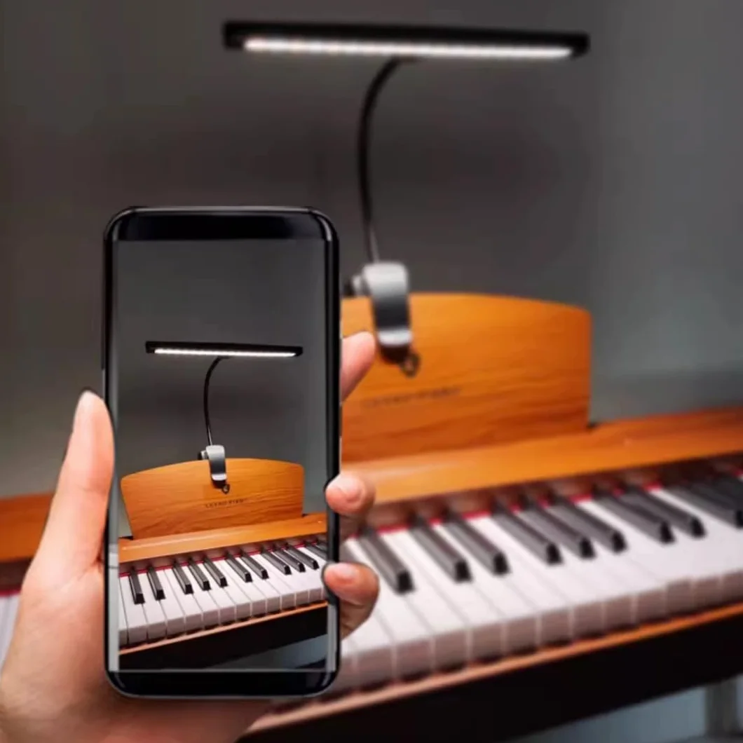Infitronic IN18LEDNL Lampka Fortepianowa, Czarny, 18 Diod