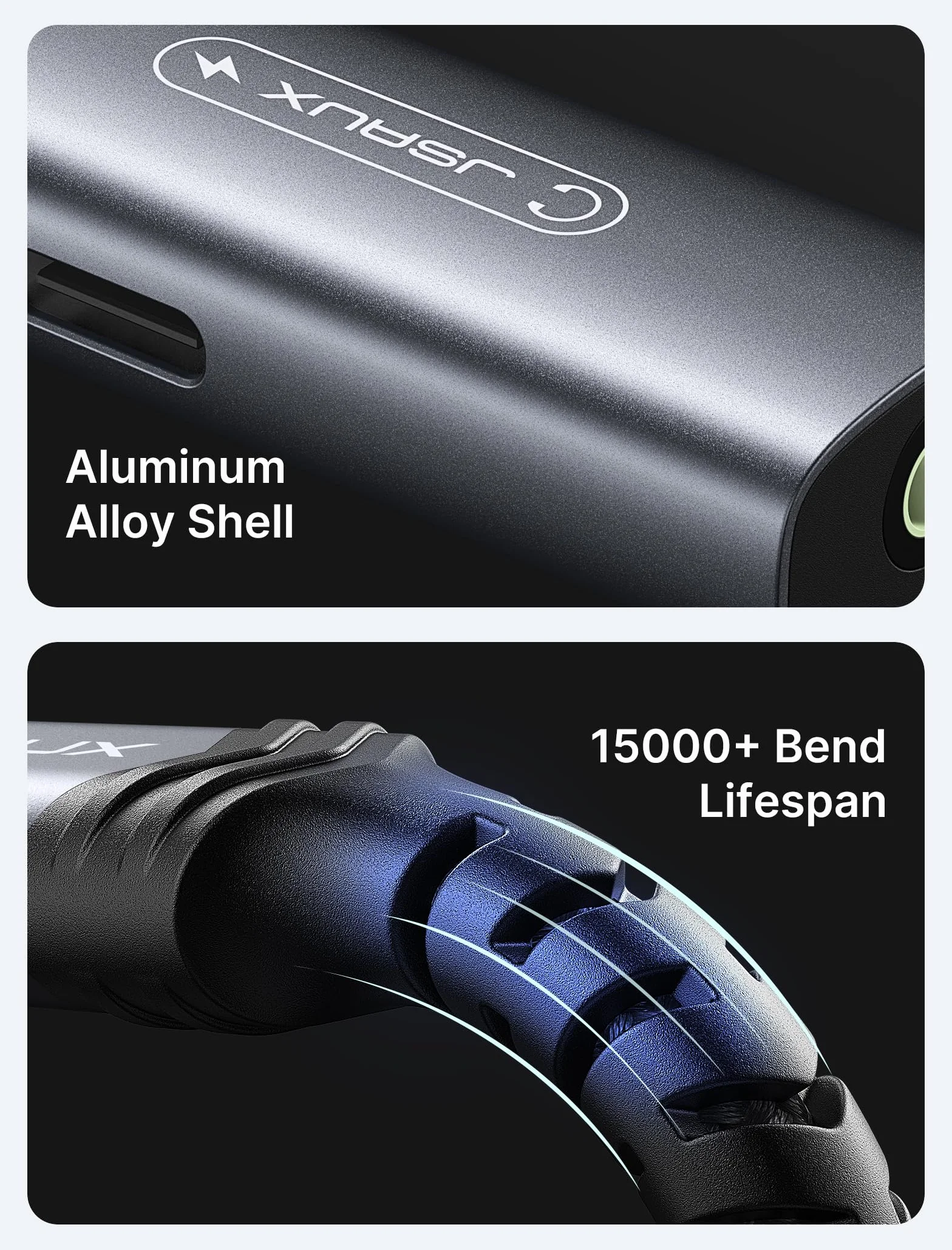 JSAUX Adapter do słuchawek USB C i ładowarka, adapter jack 2 w 1, 60 W, szybkie ładowanie, typ C, AUX 3,5 mm, gniazdo audio kompatybilny z iPhone 16 Pro/16 Pro Max/16/16 Plus/15 Pro Max, Samsung