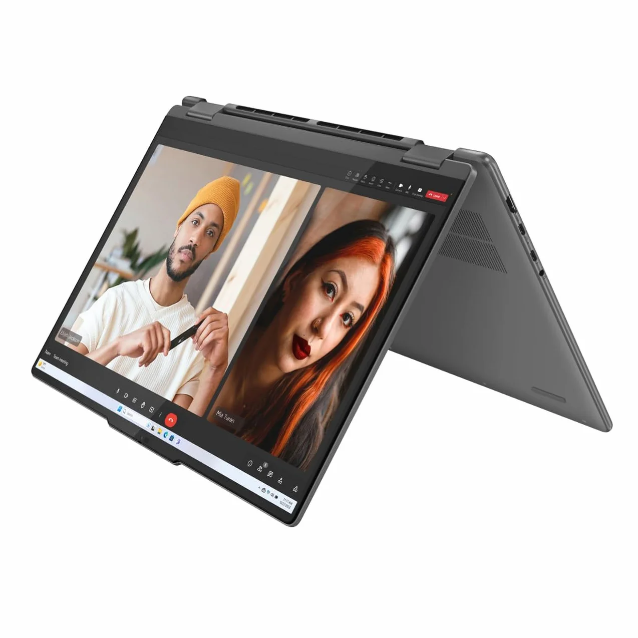 Lenovo Laptop Yoga 7i 2 w 1, ekran dotykowy 2K 40.6 cm, Core Ultra 7 155U, 16 GB DDR5, 1 TB PCIe SSD, Wi-Fi 6E, podświetlany KB, czytnik FP, TB 4, kamera internetowa, klawiatura, wersja amerykańska KB