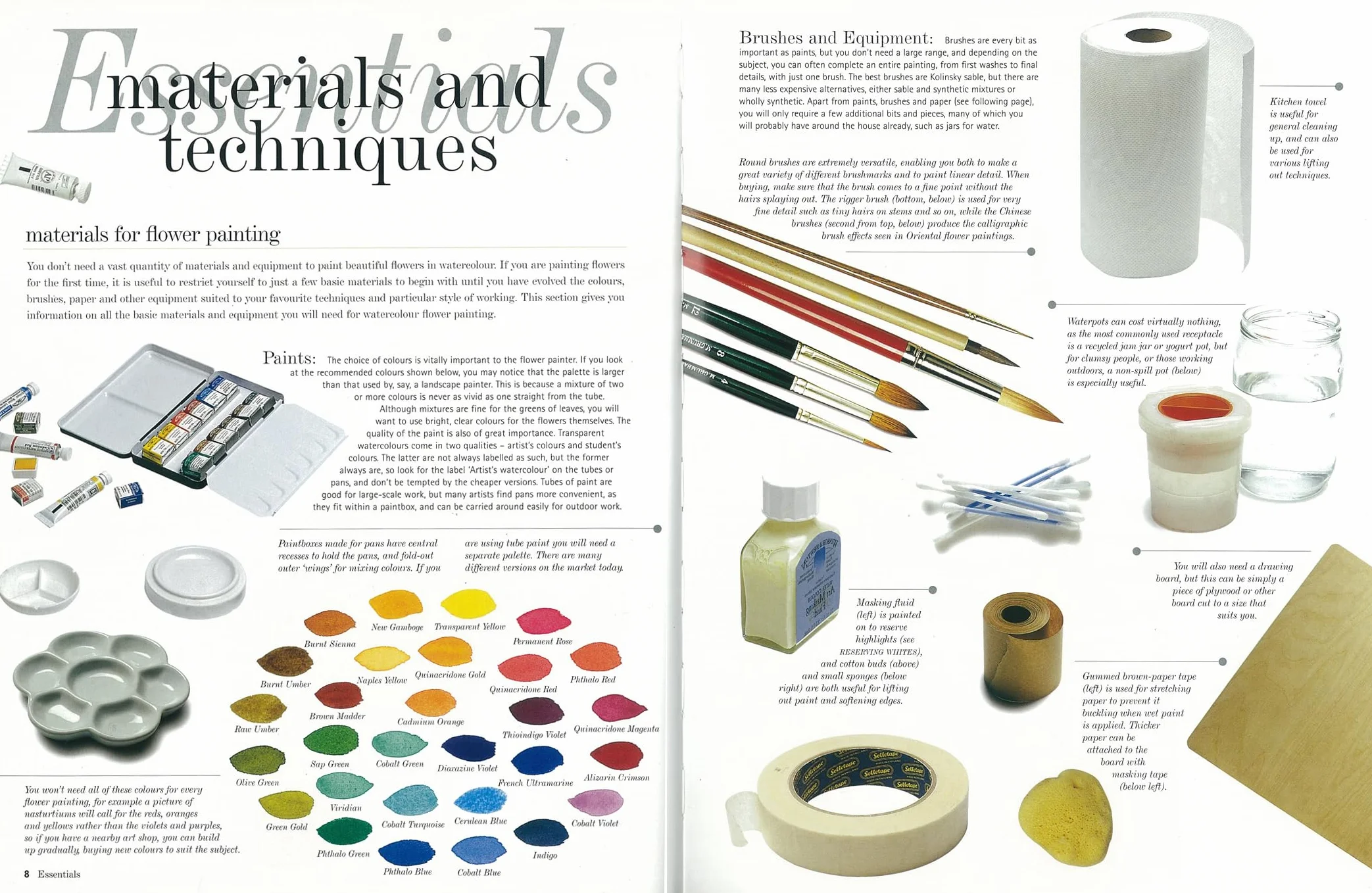Kew: The Watercolour Flower Painter's A to Z: An Illustrated Directory of Techniques for Painting 50 Popular Flowers