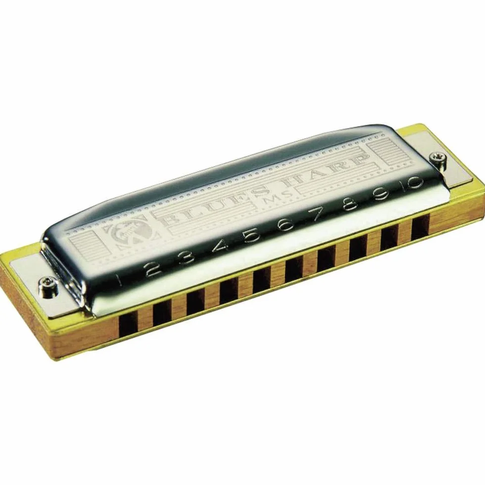 Harp M533016 Hohner Blues Harp Harmonijka Ustna w C-dur, Wielokolorowa