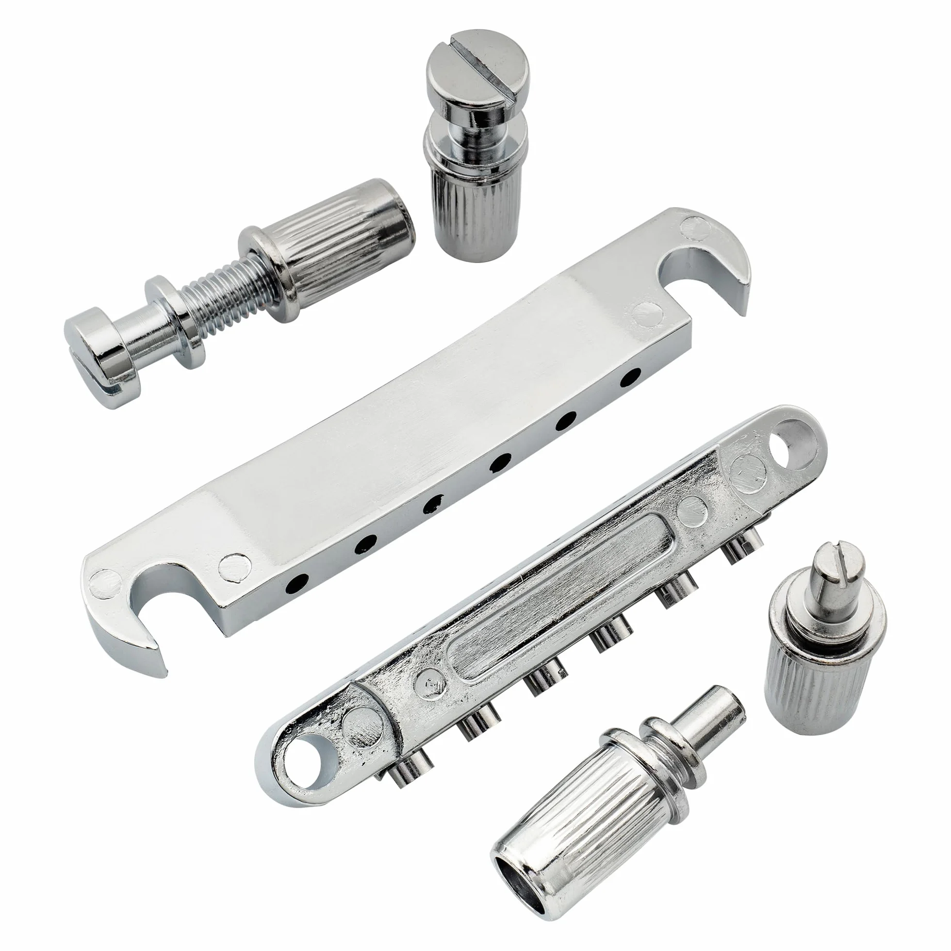 Musiclily Metryczna Mostek Strunociąg ABR-1 Tune-O-Matic Bridge Tailpiece Zestaw do Gitary Elektrycznej Epiphone Les Paul LP SG, Chrom