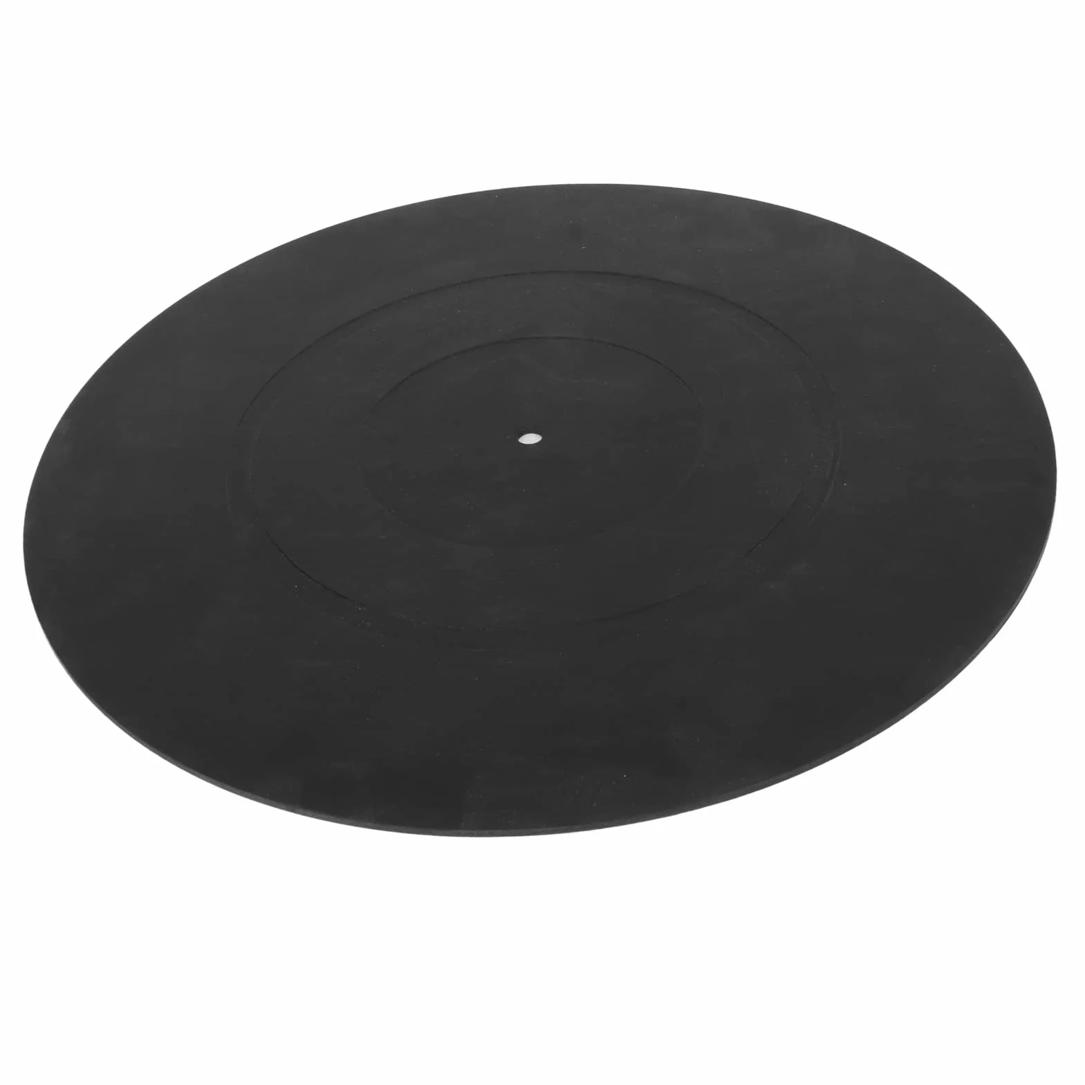 Gramofon Slipmat, 12-calowa Gumowa Mata Antystatyczna, Antywibracyjna, Miękka Gumowa Podkładka Gramofonowa, do Gramofonu Gramofonowego, Czarna