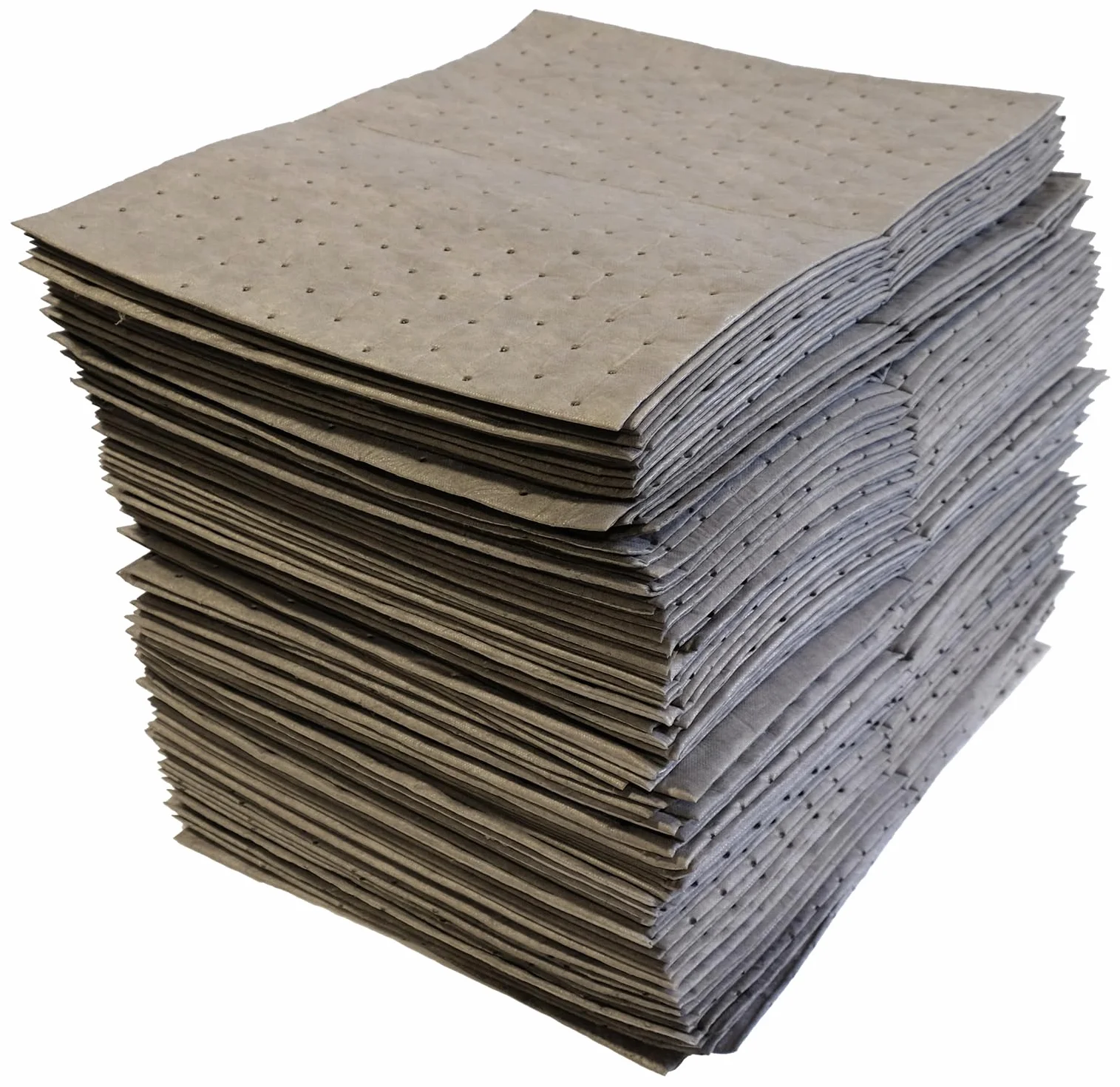 Oil-Dri L90902 15" W x 19" L Universal Heavy Weight Bonded Perforated Pads (100 Mats/Box)