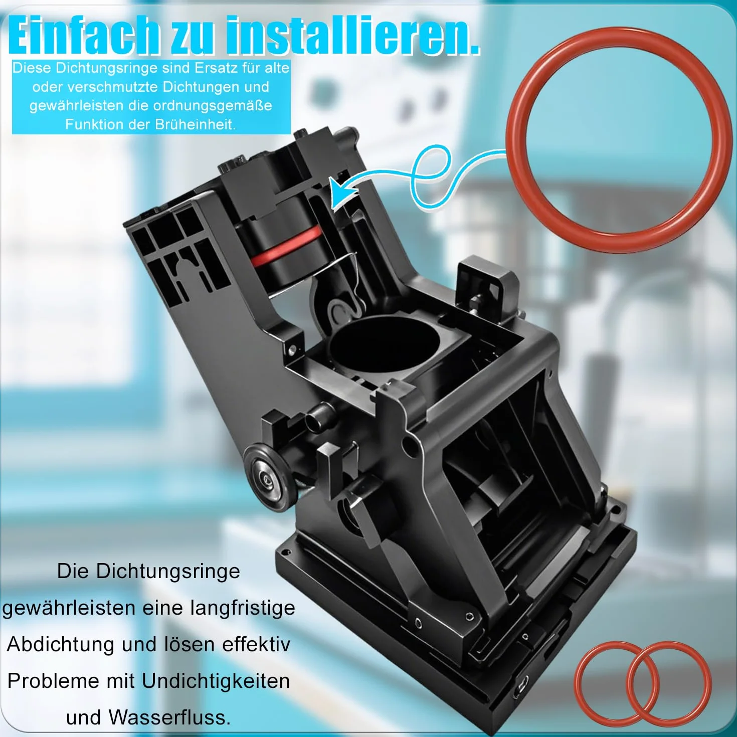 30-elementowy zestaw uszczelek typu o-ring do ekspresu do kawy Philips – silikonowe części zamienne do grupy zaparzającej, zaworu wsparcia, zaworu pary i zaworu wypływowego. (30)