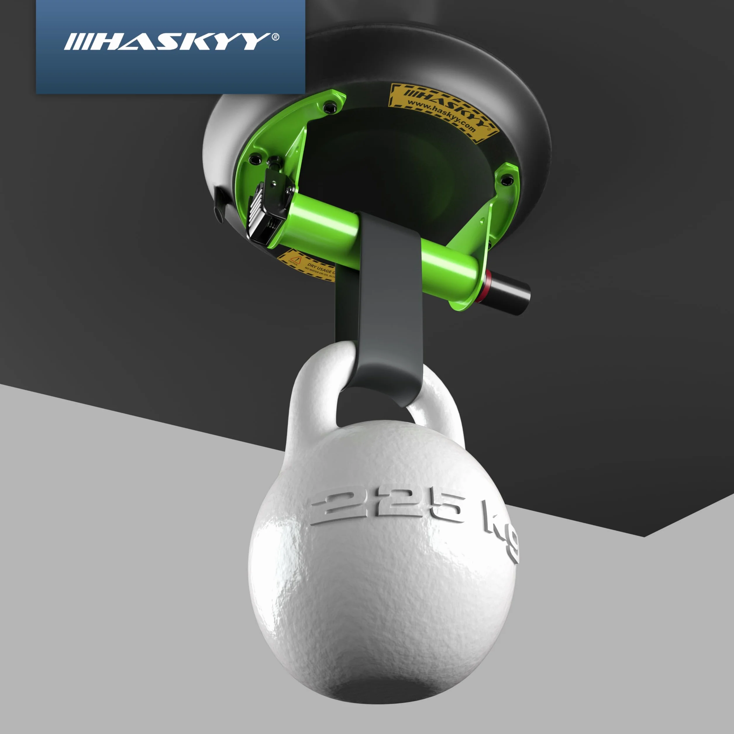 HASKYY Przyssawka Próżniowa 225kg Profesjonalny Uchwyt do Szkła Aluminiowy, Podnośnik do Płytek, Marmuru i Gładkich Powierzchni, Narzędzie do Podnoszenia i Transportu