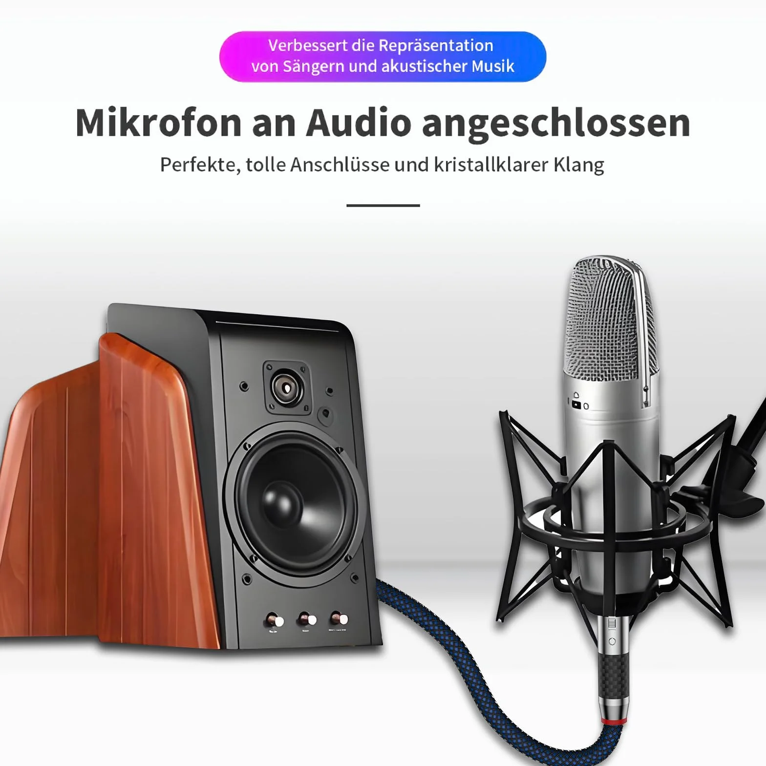 Tertullus Kabel audio XLR 1m OFC do sprzętu stereo