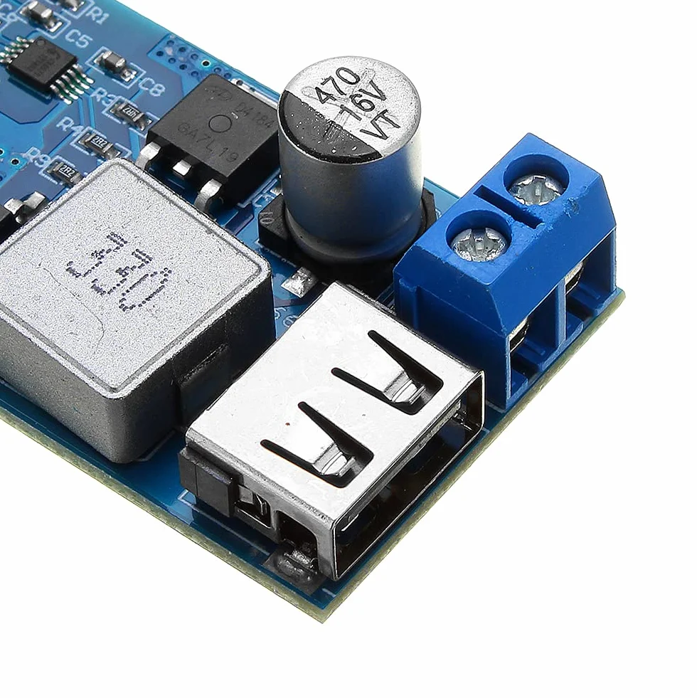 DollaTek DC-DC 24 V/12 V do 5 V 5 A Step Down zasilacz konwerter blokady regulowany modu? ?adowania USB Step-down