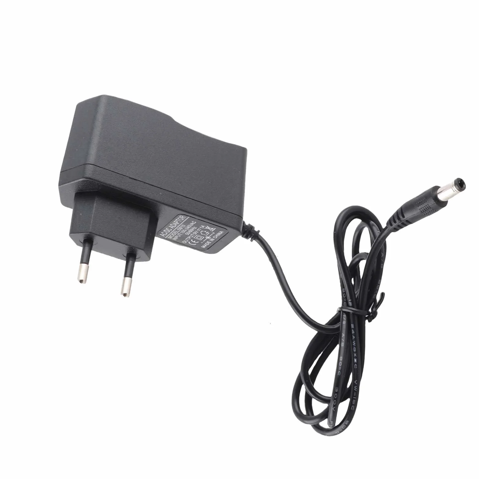 Zasilacz 9V, zasilacz AC/DC do efektora gitary elektrycznej, uniwersalny zasilacz do pojedynczego efektora gitary elektrycznej 100-240V (wtyczka EU)