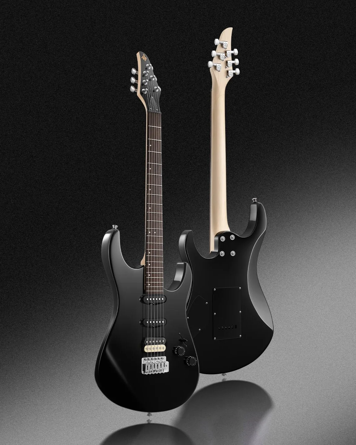 Donner DMT-66 pełnowymiarowa gitara elektryczna zestaw startowy czarna