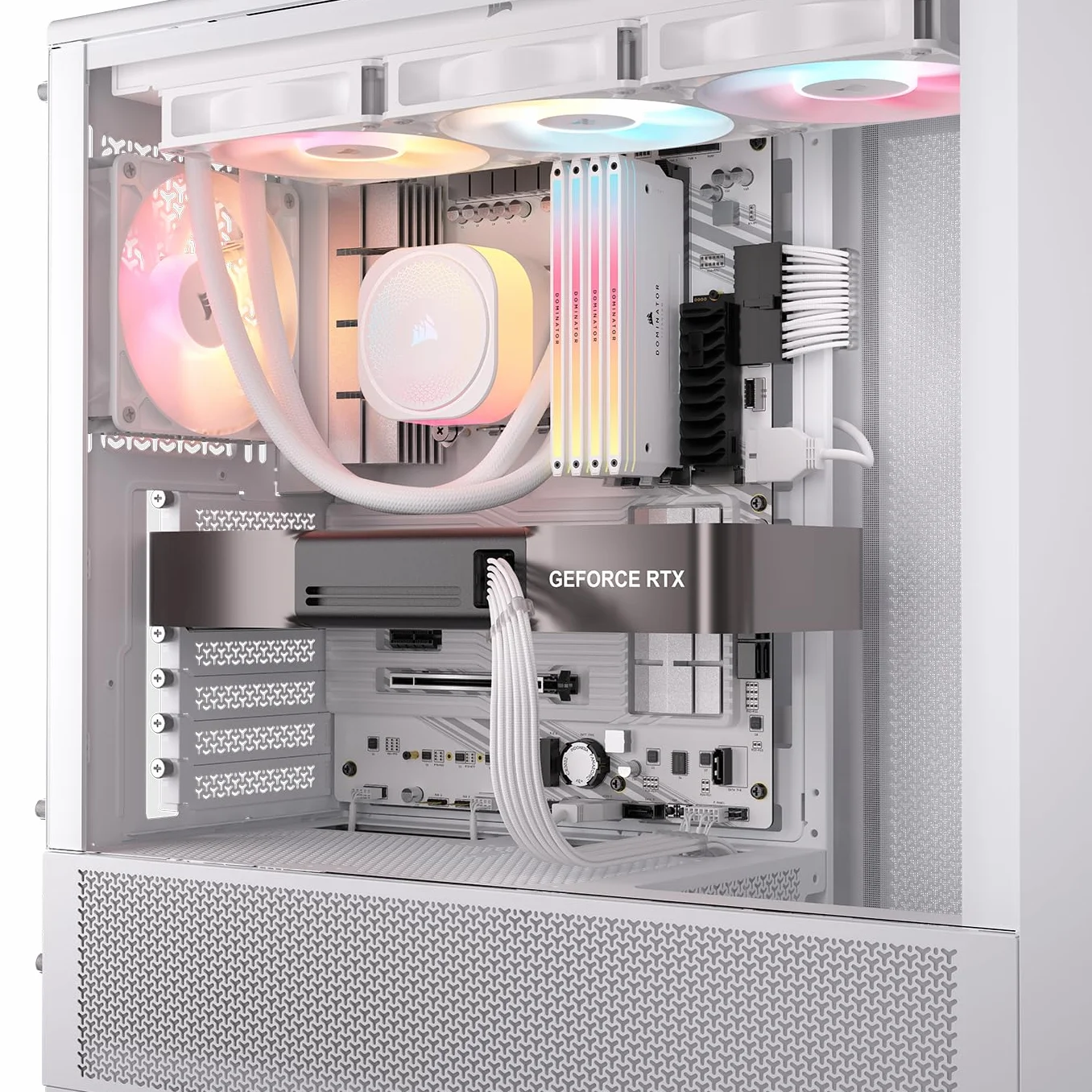 CORSAIR Elite Premium typ 4 kabel PSU 2 x 8-pinowy do PCIe 12 V-2 x 6 600 W, trójwarstwowy wzór Paracord, płaskie grzebienie do kabli, kompatybilny z zasilaczami Corsair typu 4, biały