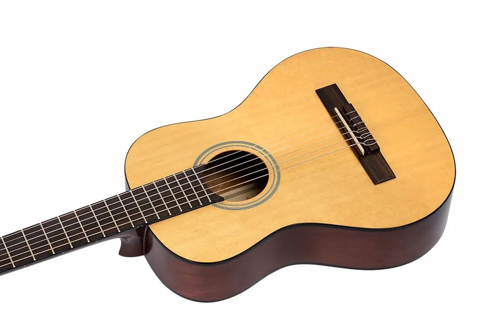 Ortega Guitars 1/2 Classical Guitar – Seria Student – Świerk/Katalpa, Wykończenie Naturalne, Połysk (RST5-1/2)