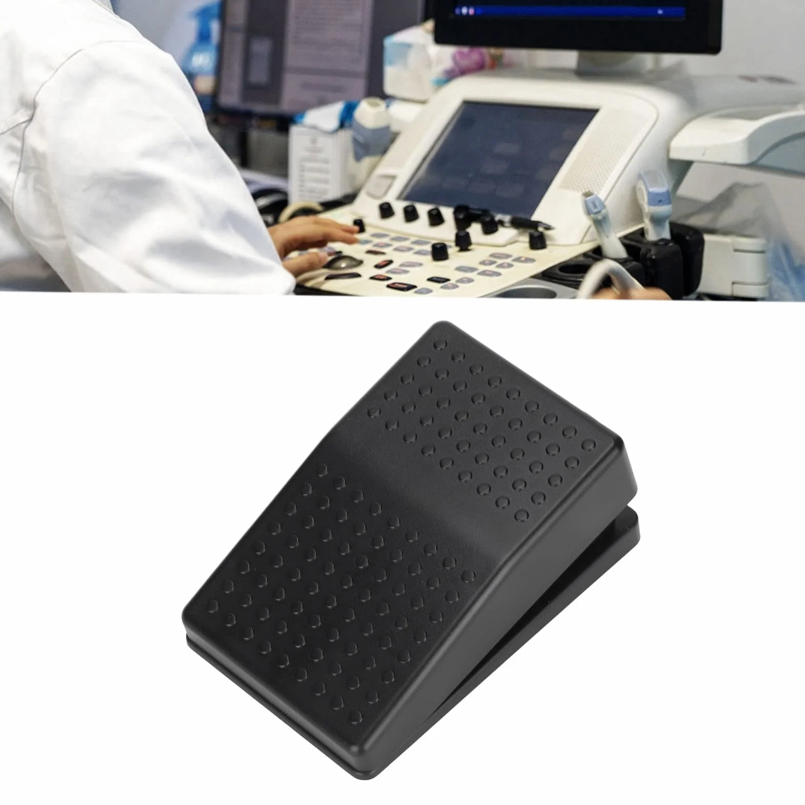 Przełącznik z Pojedynczym Pedałem USB, pedał Nożny o Wysokiej Czułości z USB A i Przełącznikiem Mechanicznym, Kabel o Długości 2 Metrów, Komputer Ogólny, Ergonomiczna Konstrukcja