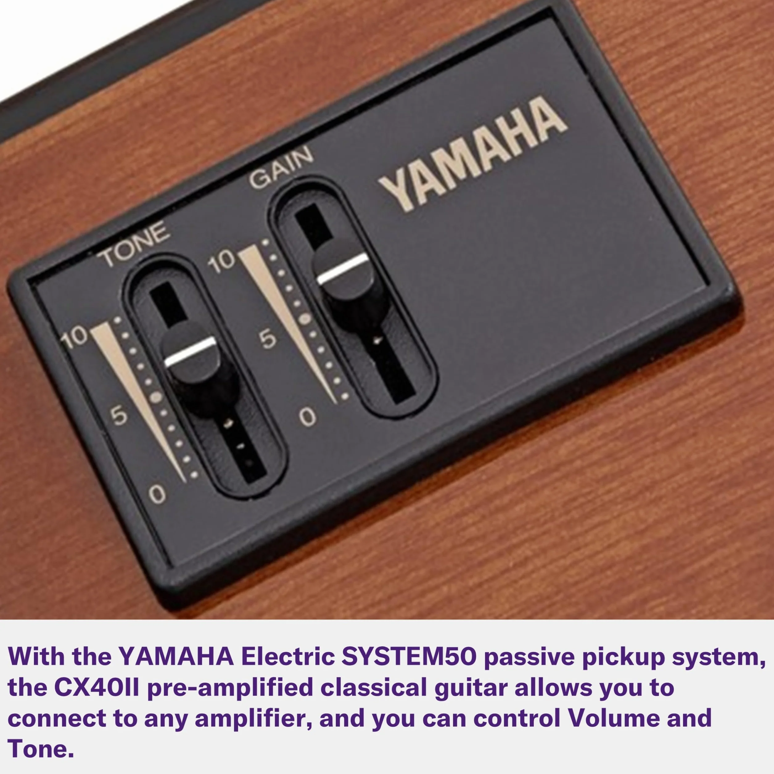 Yamaha Gitara elektryczna klasyczna CX40 z wbudowanym przetwornikiem