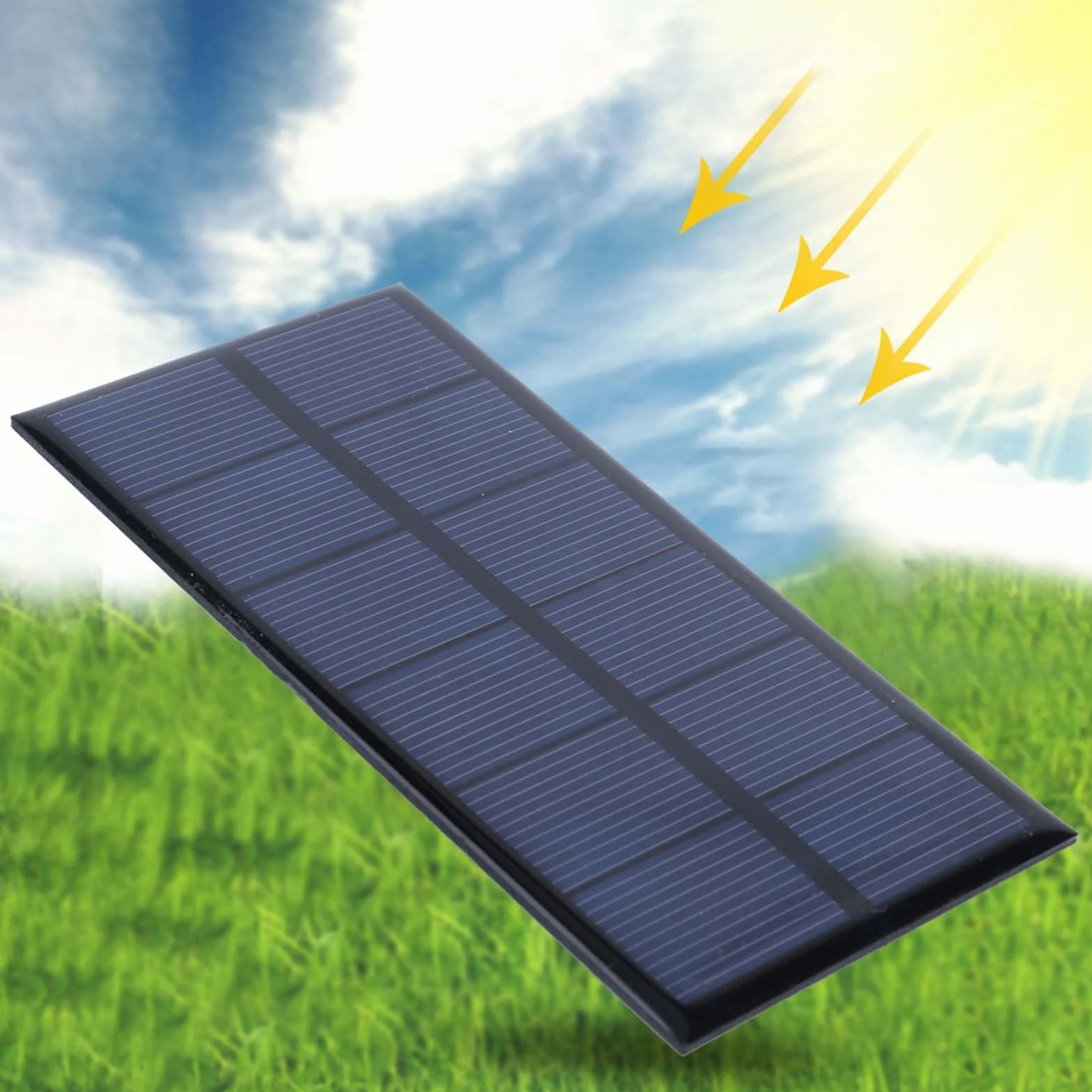 Panel słoneczny 1 W 3 V, mini panel słoneczny DIY krystaliczny silikonowy panel słoneczny do ładowarki DIY