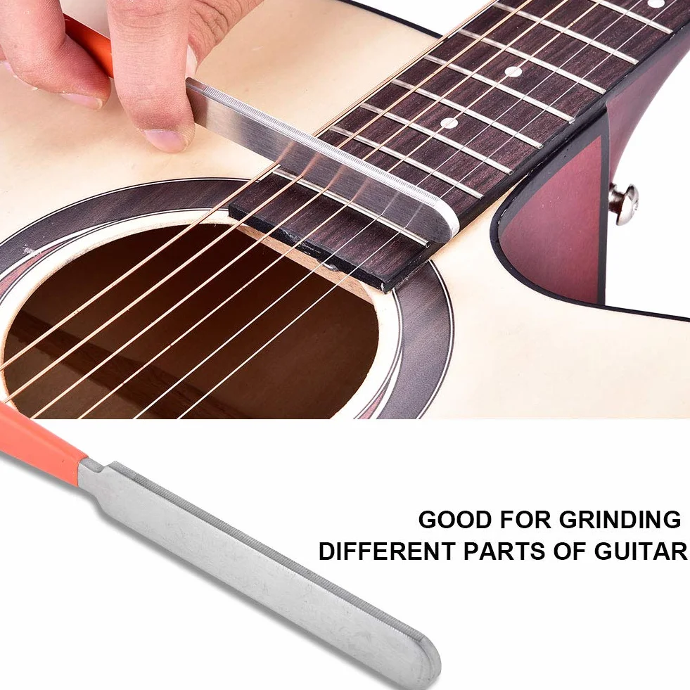 Gitara Fret File Fingerboard Ochraniacze Zestaw Fret Leveling Tool Kit Konserwacja Akcesoria dla Miłośników Gitary