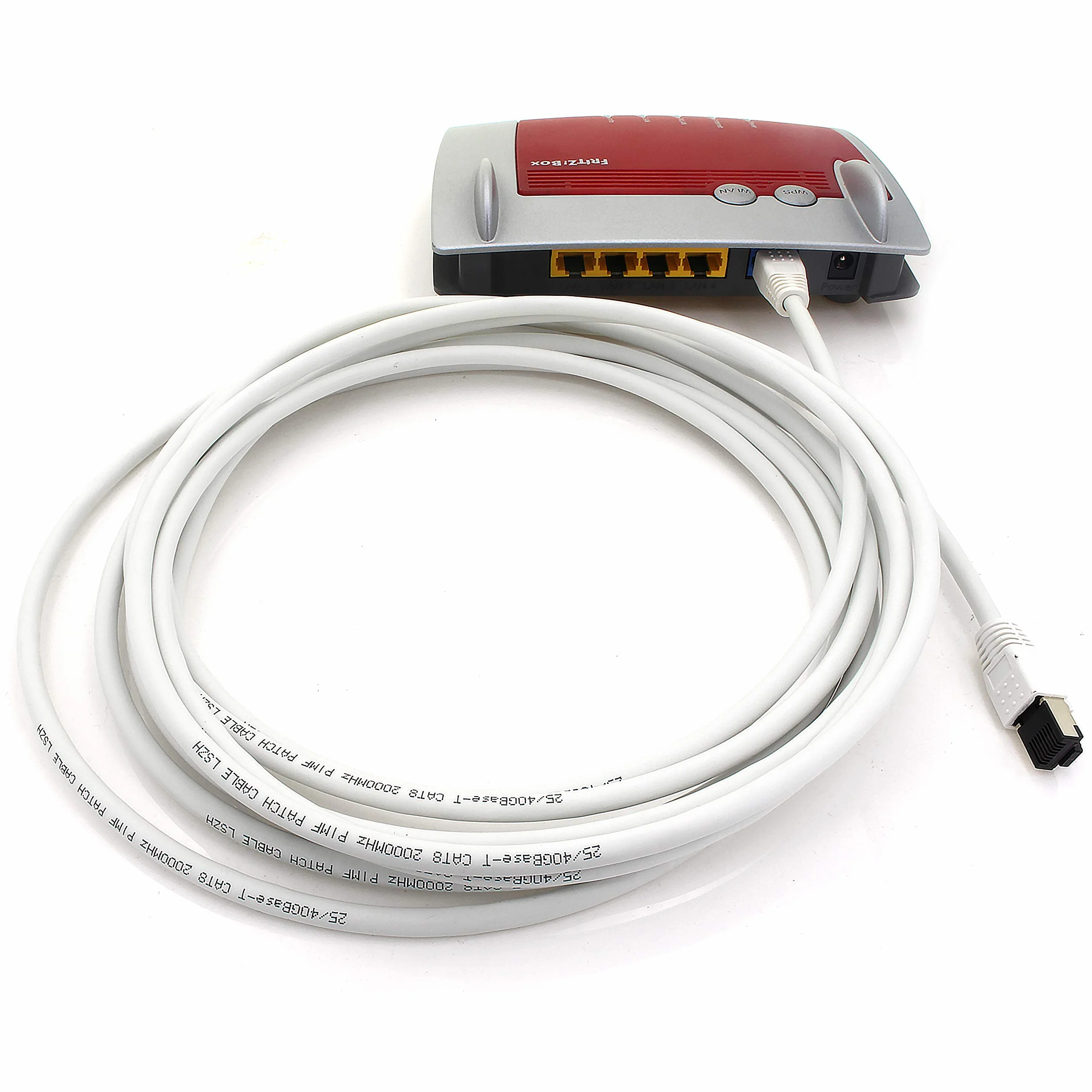 1aTTack.de 0,5 m Cat 8 kabel sieciowy CAT8 kabel kolory zestaw - 7 sztuk Cat.8 Lan 2000 Mhz 40 Gbit s 40GBase-T Poe+ kabel krosowy kabel Ethernet LSZH - 7 x 0,5 metra