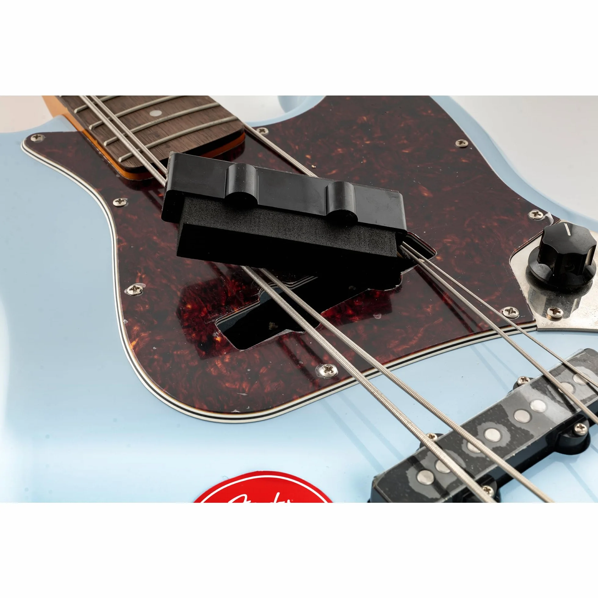 Musiclily Pro 80x18x15mm Samoprzylepny Pianka do Regulacji Wysokości Przetwornika do Przetwornika Jazz Bass, Czarny (10 szt.)