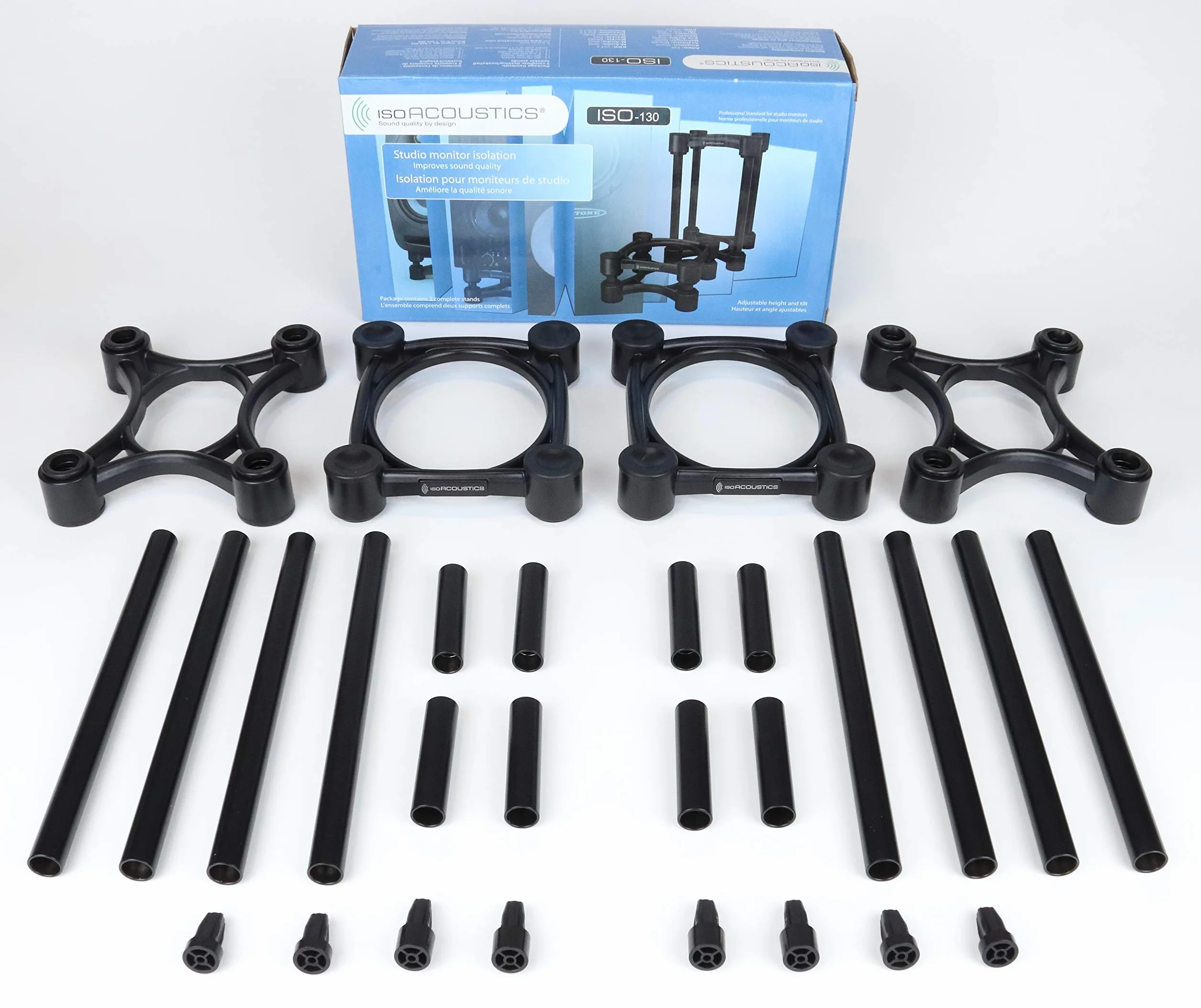 IsoAcoustics Iso-130 Stojaki izolacyjne do głośników z regulacją wysokości i nachylenia 13 x 15 cm para