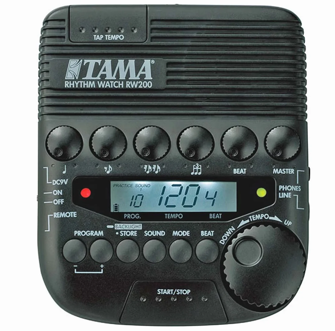 Tama RW200 Rhythm Watch Metronom + uchwyt perkusyjny CBA56 + uchwyt RWH10 (keepdrum Bundle)