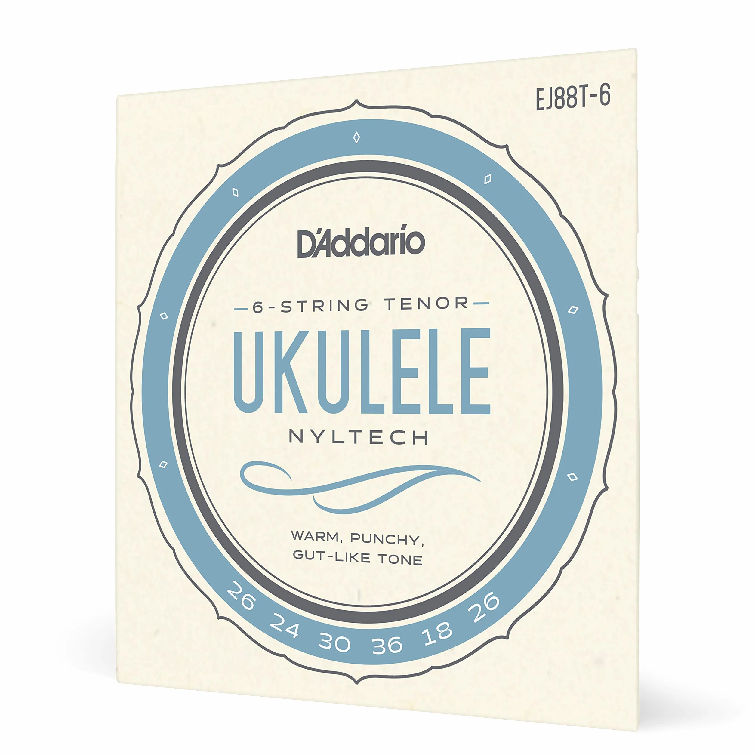 D'Addario EJ88T-6 ukulele Nyltech, 6-strunowy Tenor