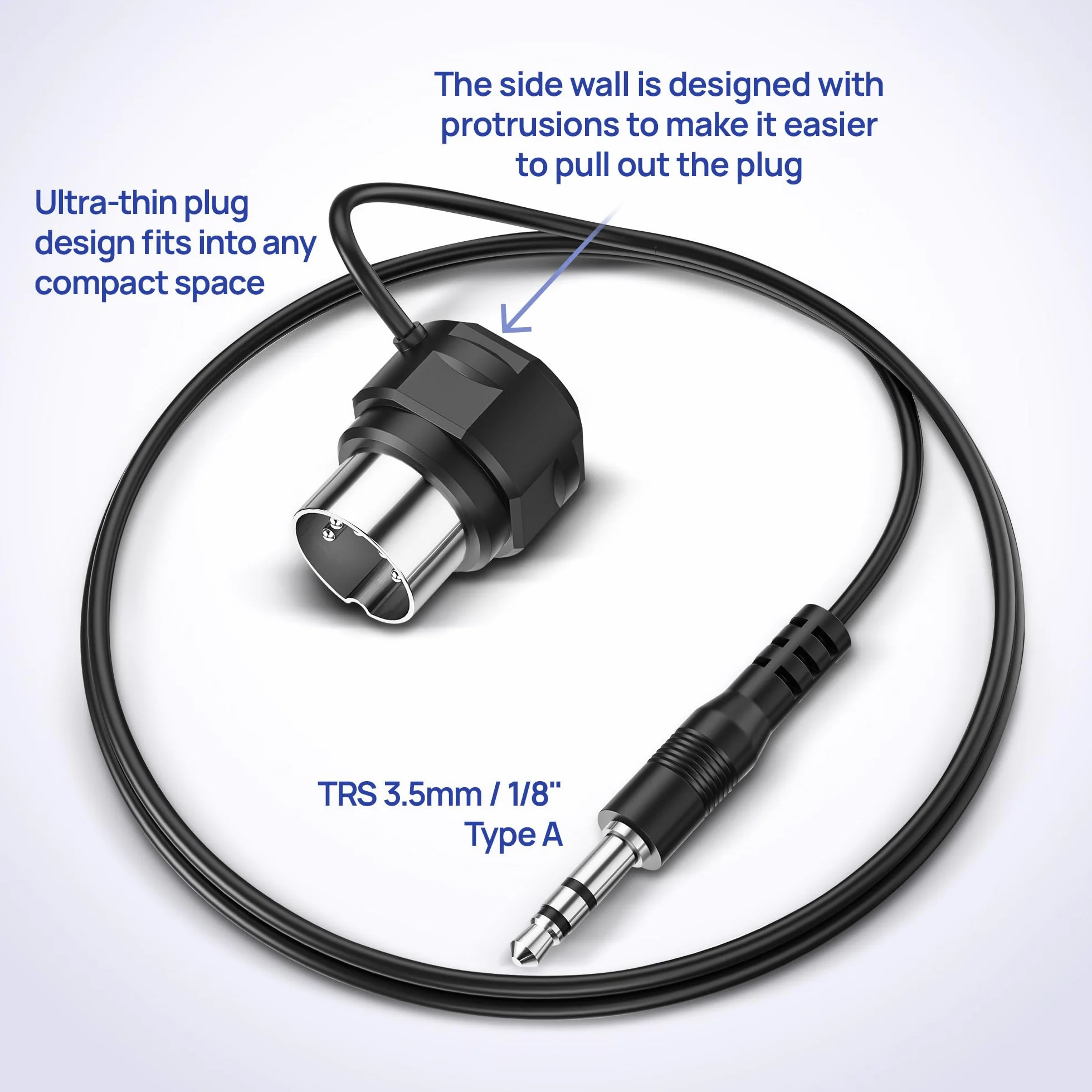 CME TRS MIDI Cable 2-Pack – TRS Type A 3,5 mm do Kątowego 5-Pin DIN, 150 cm – Idealny do Kompaktowych Instalacji i Połączeń Patch