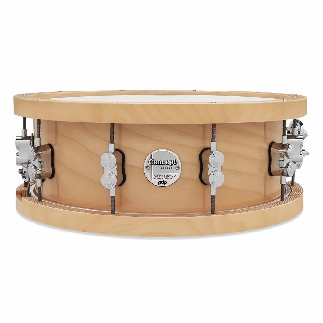 Pacific Drums Concept 20-Ply Maple Snare, 35,6 x 14 cm, grube klonowe obręcze, naturalny | 20-warstwowa klonowa skorupa