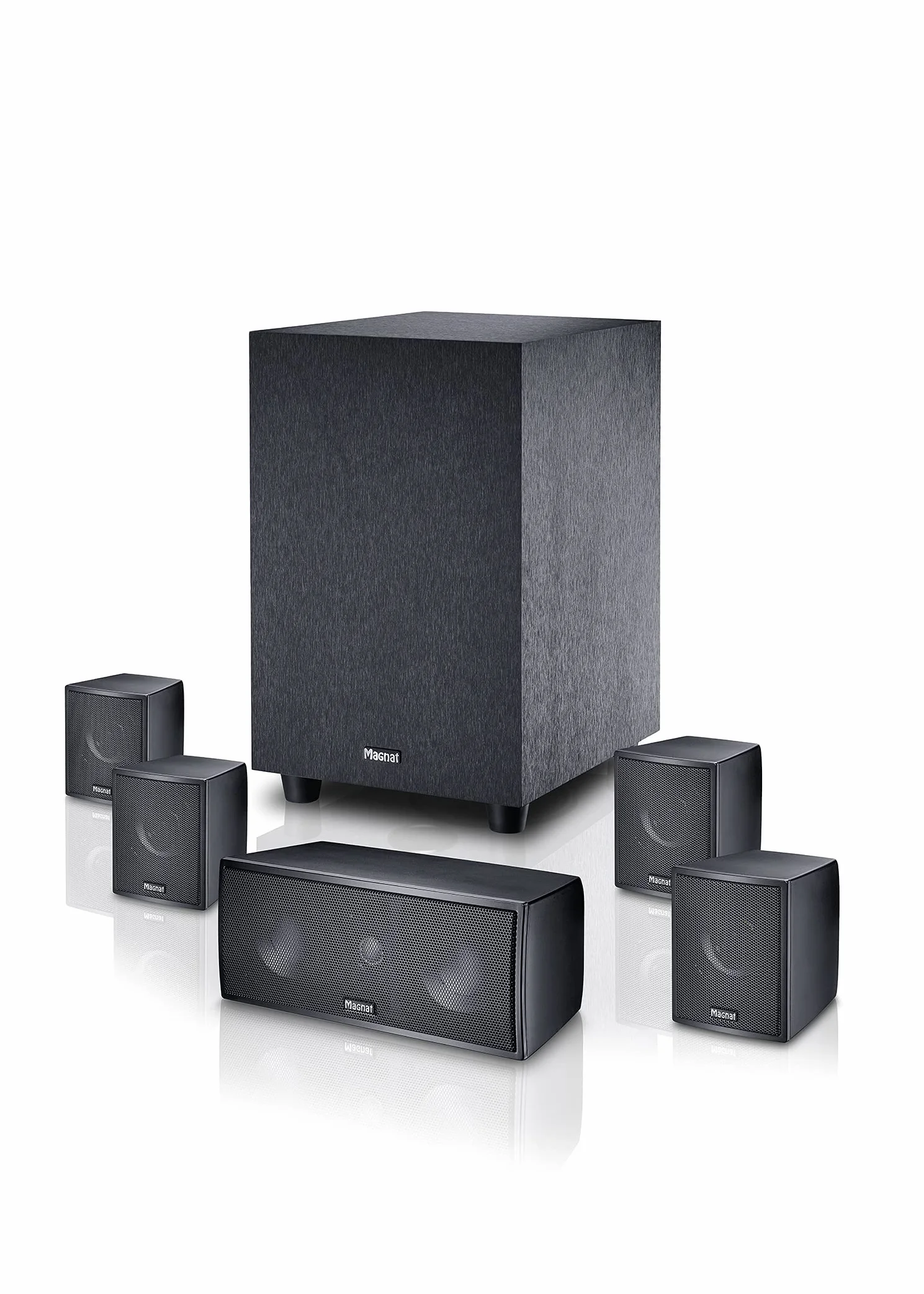 Magnat Cinema Star 5.1 - system satelitarny subwoofera z aktywnym subwooferem, kolor: czarny