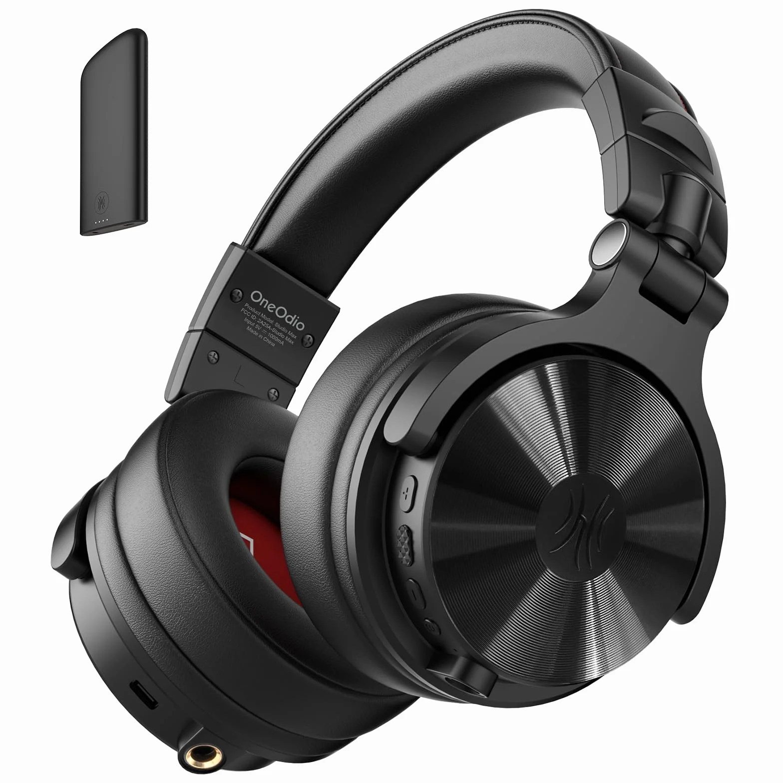 OneOdio Studio Max 1 Bezprzewodowy zestaw słuchawkowy Bluetooth DJ, 120 h autonomii, Hi-Res/LDAC, niskie opóźnienie 20 ms, połączenie Dongle/Bluetooth/6,35 mm/3,5 mm do nagrywania podcastów, gitary